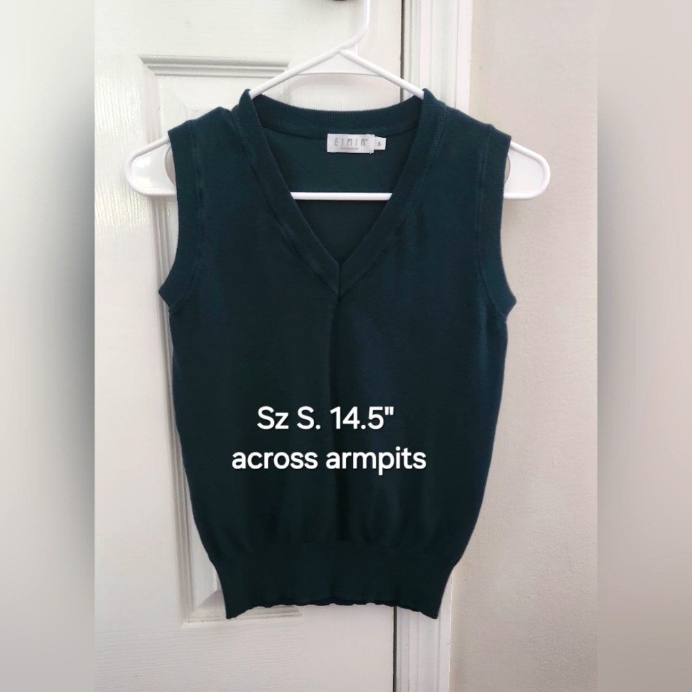 Forest green sweater vest